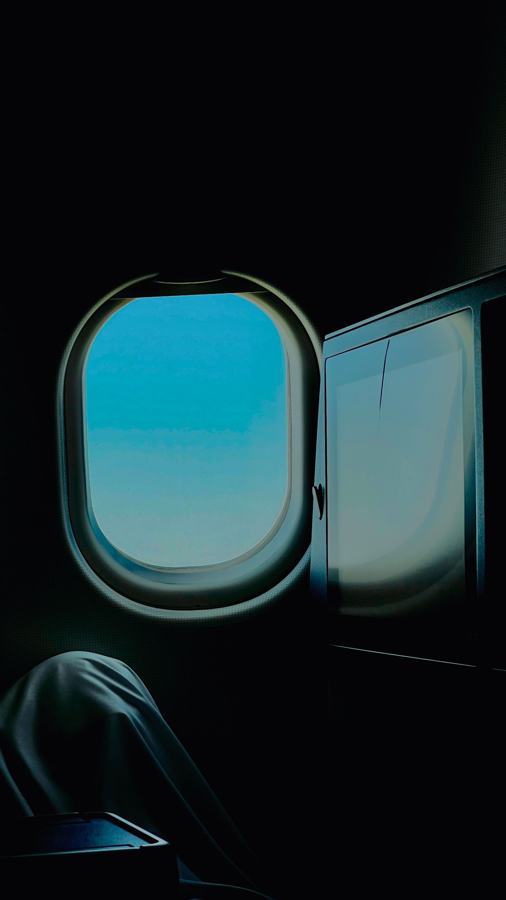 View from the aeroplane window
