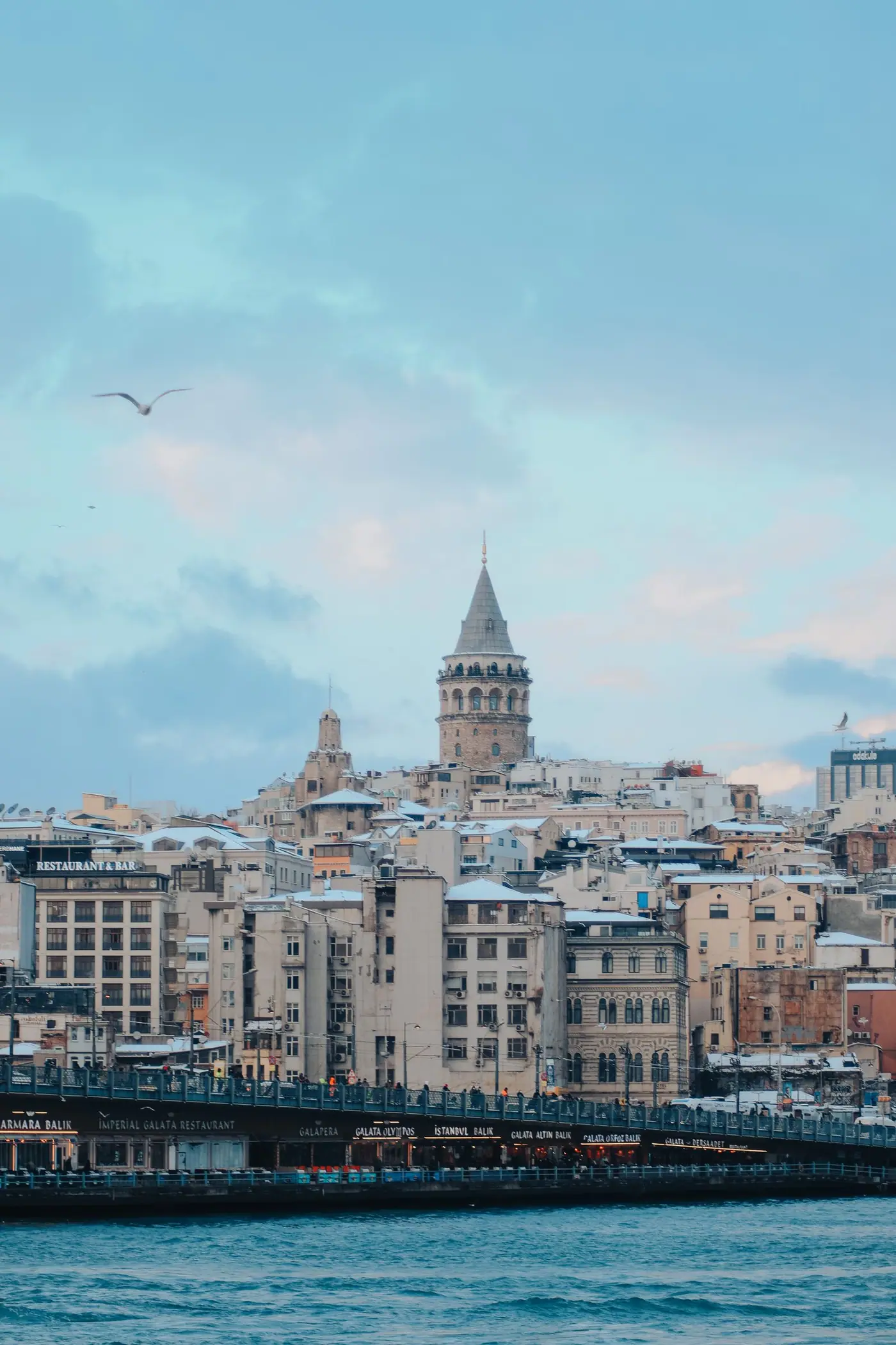 Karaköy und Galata am Wasser